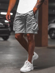 Spodenki dresowe męskie szare OZONEE O/WW20015/2