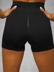 Legginsy krótkie damskie kolarki czarne OZONEE O/ZL-037