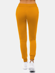 Spodnie dresowe damskie camelowe OZONEE JS/CK01
