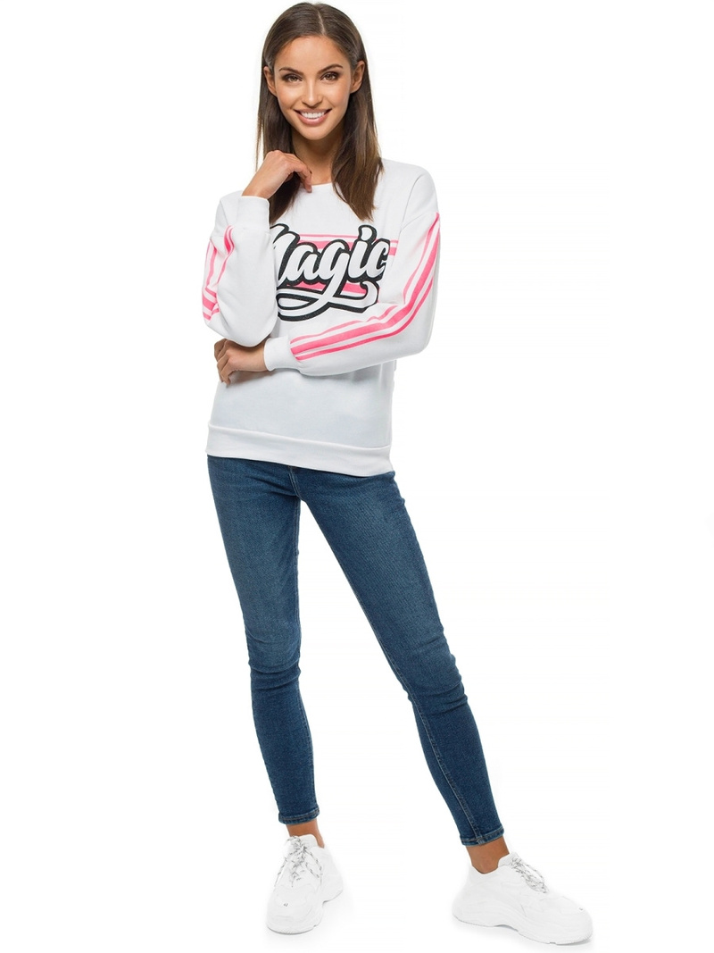 Bluza damska biała OZONEE JS/B26001