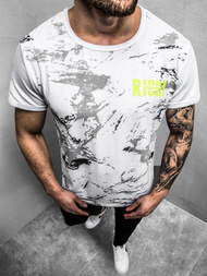 T-Shirt męski biały OZONEE JS/KS1976Z