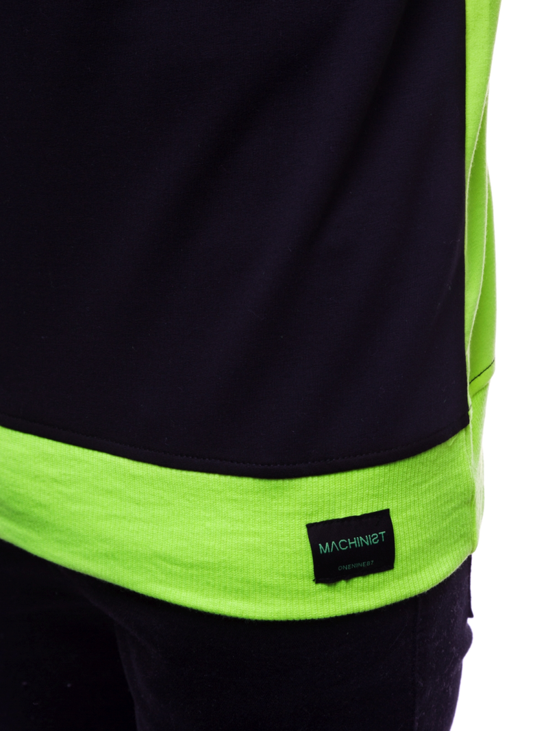 Толстовка чоловіча Зелена-неон OZONEE MACH/2121