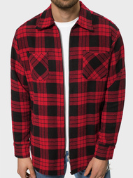 Сорочка чоловіча Червоно-Чорна OZONEE B/20402056