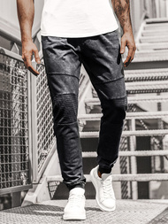 Spodnie męskie jogger czarne OZONEE JS/KK1022