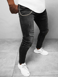 Чоловічі джинси Чорнi OZONEE O/WE1006