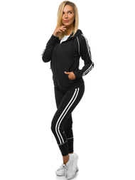 Жіночий спортивний костюм з двох частин Чорний OZONEE JS/YW06006/1/11