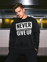 Чоловічий світшот чорний OZONEE JS/8B1769/3