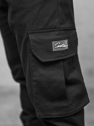 Spodnie męskie joggery czarne OZONEE O/G3006Z