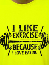 Майка чоловіча Жовта-неон OZONEE MACH/M1210