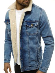 Kurtka męska jeans jasno-niebieska OZONEE BN/5941