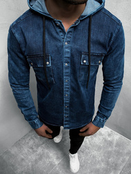 Сорочка чоловіча Синя OZONEE O/3451