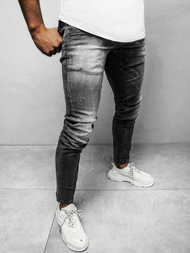 Spodnie jeansowe męskie czarne OZONEE NB/MP004N