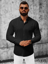 Koszula męska czarna OZONEE O/V35