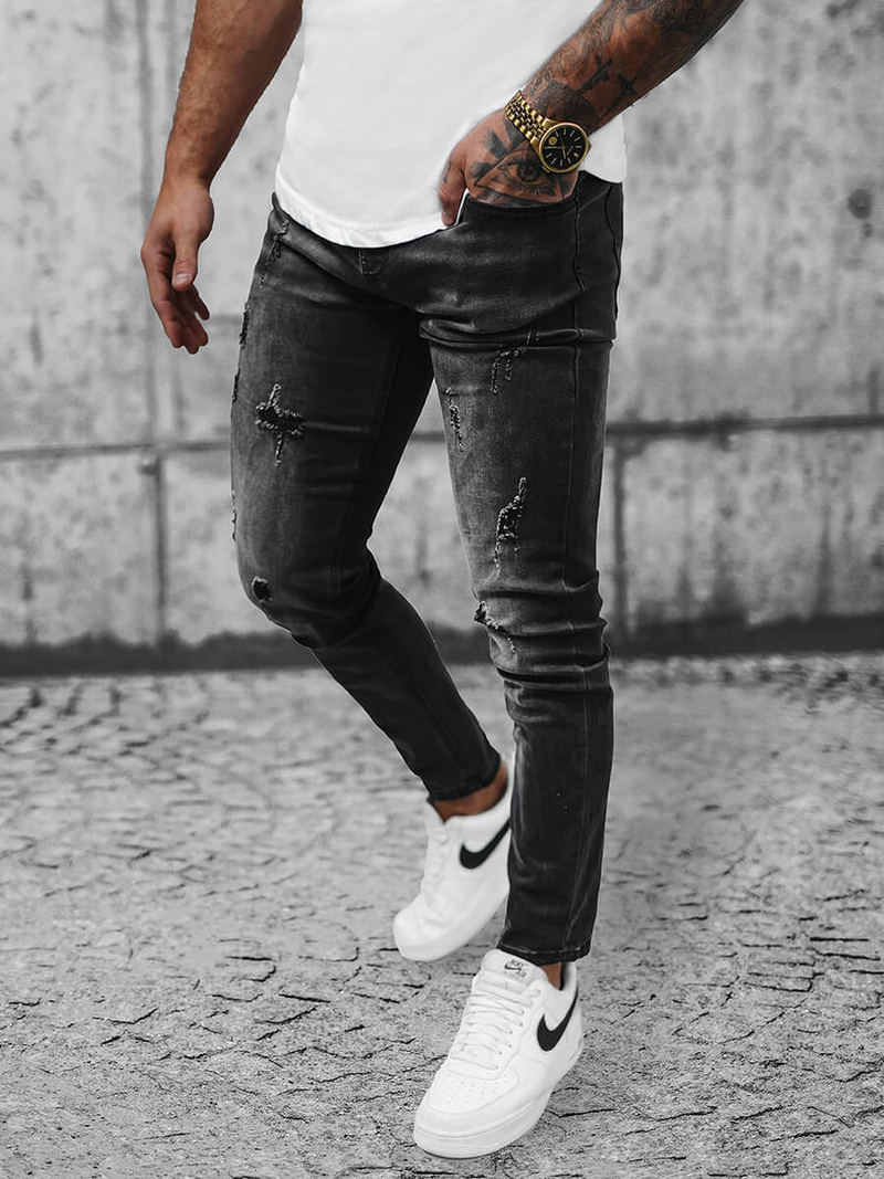 Джинси Чоловічі Чорнi OZONEE NB/MP0016NZ