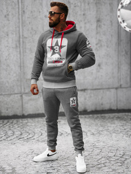 Komplet dresowy męski grafitowy OZONEE JS/8C59/5