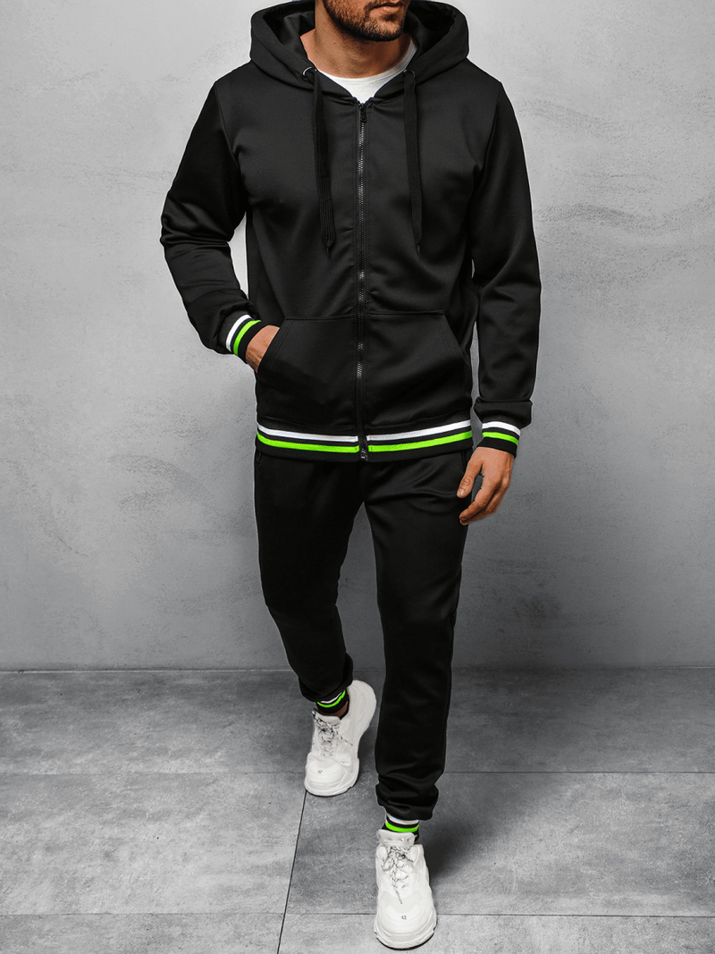 Спортивний костюм чоловічій Чорний OZONEE JS/68C10255