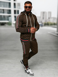 Спортивний костюм чоловічій Темно-Бежевi OZONEE O/FF5111AB