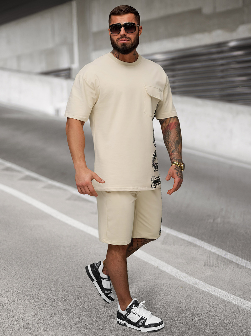 Чоловічий Cпортивний Kомплект Бежева OZONEE JS/27C6531/6