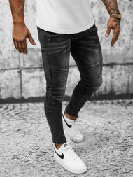 Spodnie jeansowe męskie szare OZONEE NB/MP0029GZ