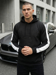 Bluza z kapturem męska czarna OZONEE JS/3B579