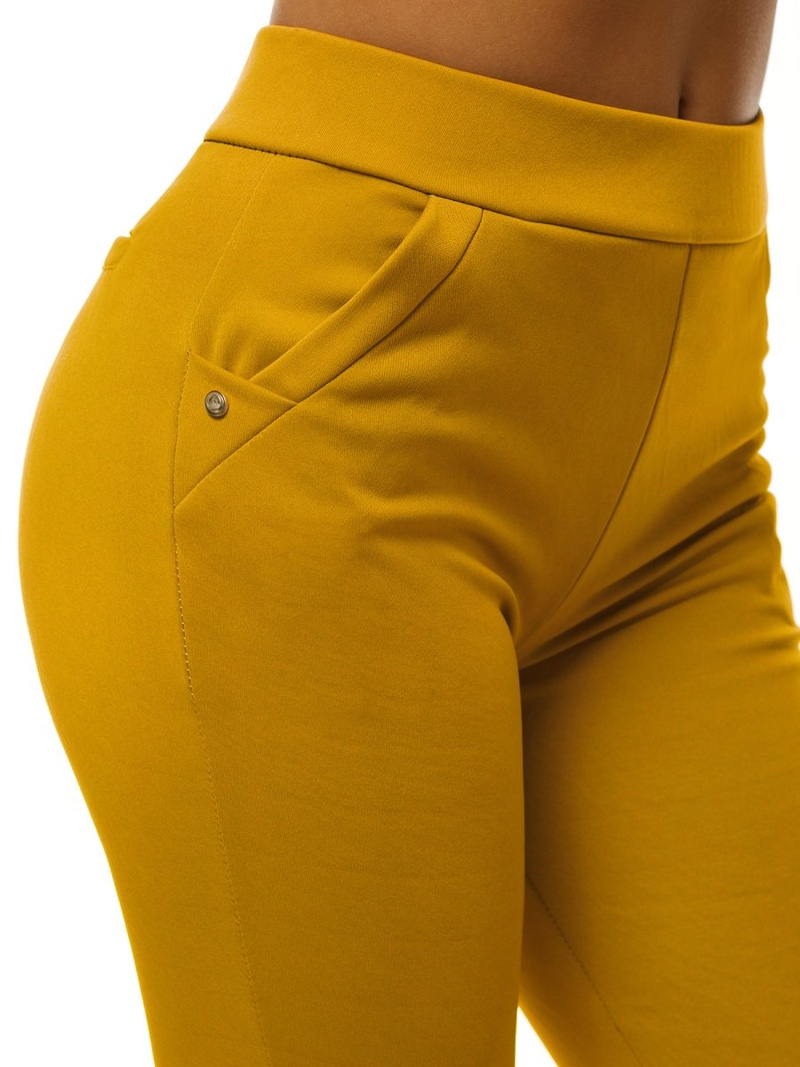 Legginsy krótkie damskie camelowe OZONEE JS/1027/C10