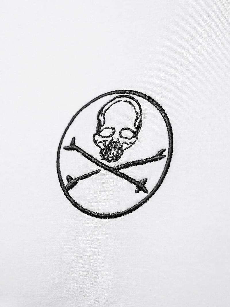 T-shirt męski slim fit biały OZONEE NB/MT3043