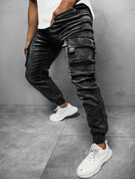 Spodnie męskie jogger czarne OZONEE JS/K10004/2