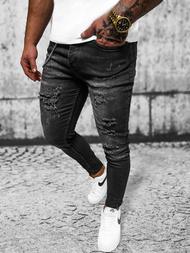 Чоловічі джинси чорнi OZONEE O/MB465