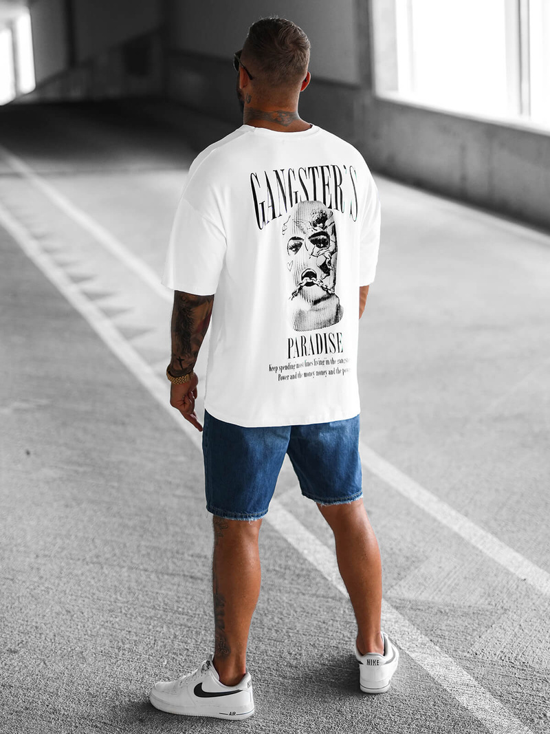 Футболка чоловіча Бiлий OZONEE O/3433