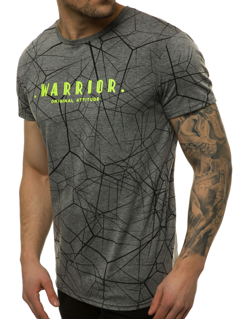 T-Shirt męski grafitowy OZONEE JS/SS10935