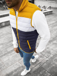 Безрукавка чоловіча Жовто/темно-синій OZONEE JS/M13076/392CZ