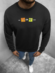 Bluza męska oversize czarna OZONEE B/21402008