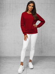 Bluza damska ciemno-czerwona OZONEE JS/W01Z