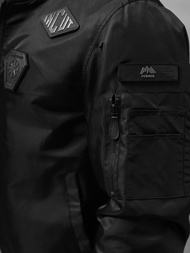 Kurtka przejściowa męska bomberka czarna OZONEE O/JR1120