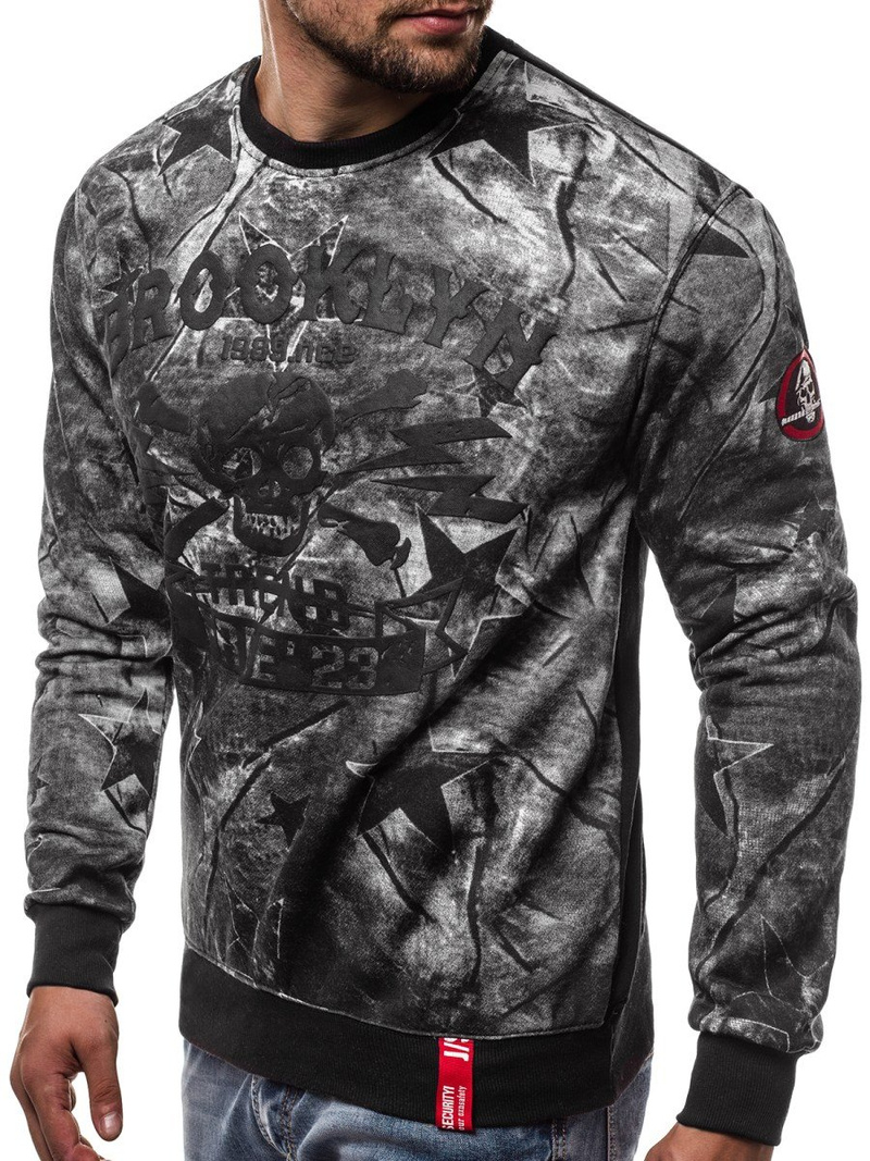 Bluza męska szara OZONEE JS/DD250Z