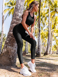 Жіночий спортивний костюм з двох частин Чорний OZONEE O/22753Z