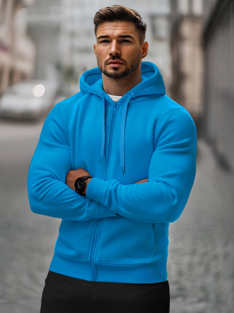 Толстовка чоловіча Блакитна OZONEE JS/2008Z