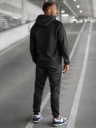 Komplet dresowy męski czarny OZONEE JS/8C1967/3