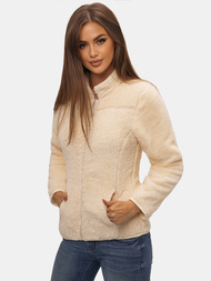 Bluza rozpinana damska beżowa/2 OZONEE JS/HH006/34Z