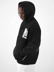 Bluza z kapturem oversize czarna OZONEE O/SWE23035