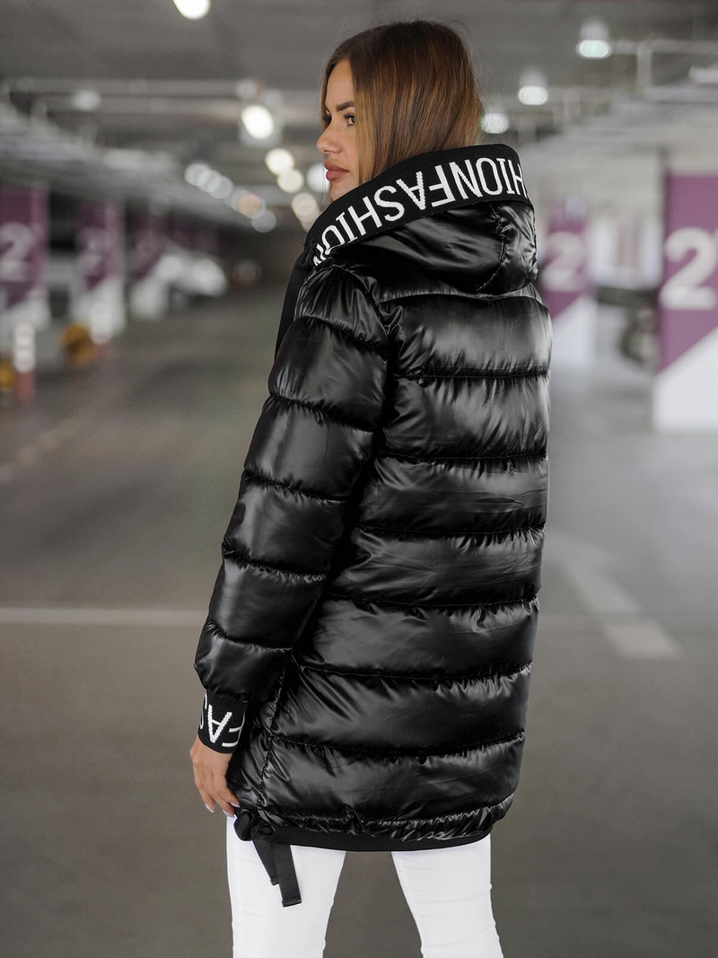 Куртка жіноча чорна OZONEE JS/5M3188/392Z