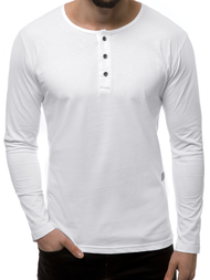 Longsleeve męski biały OZONEE O/1114