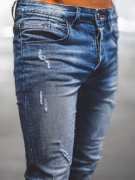 Spodnie jeansowe męskie niebieskie OZONEE NB/MP0054B