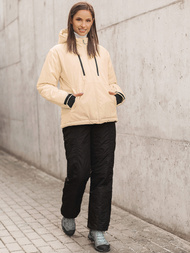 Kurtka damska zimowa beżowa OZONEE JS/HH012/34