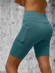 Legginsy krótkie damskie kolarki zielone OZONEE O/YY9251A