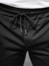 Spodnie męskie chino czarne OZONEE O/1410SP