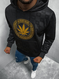 Bluza z kapturem męska czarna OZONEE O/HM503