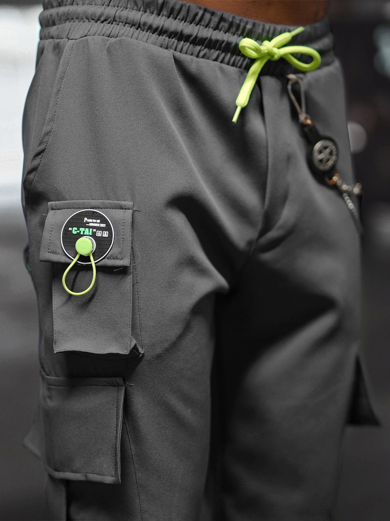 Чоловічі штани джоггери чинос графіт OZONEE O/CP149Z