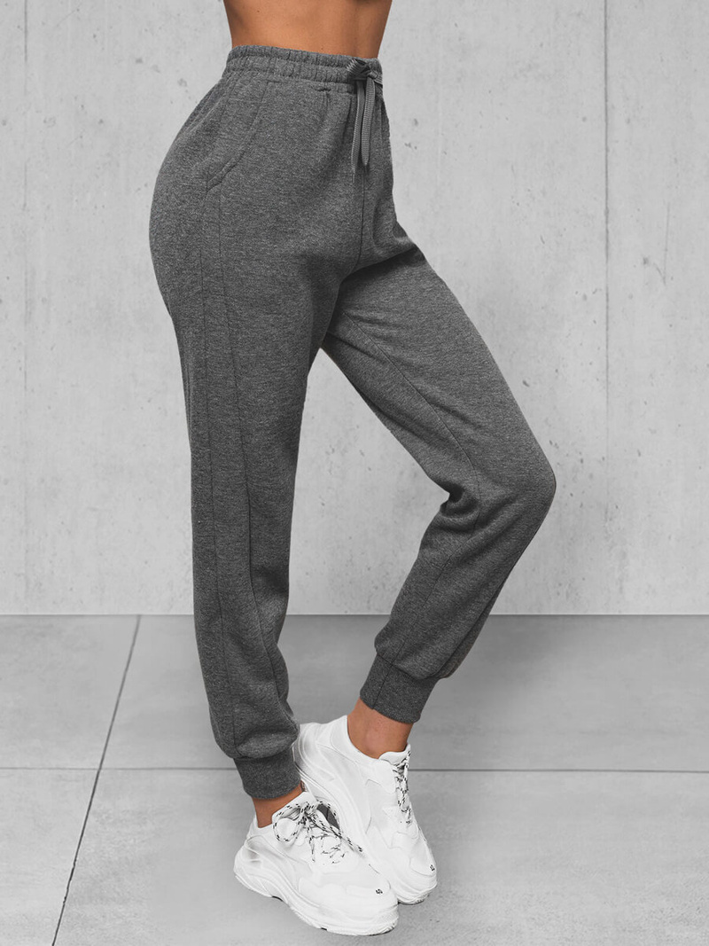 Komplet dresowy oversize dwuczęściowy damski grafitowy OZONEE JS/8C71/5