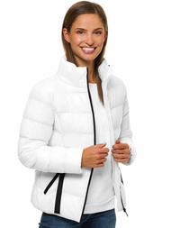 Kurtka pikowana damska biała OZONEE JS/M23061/8